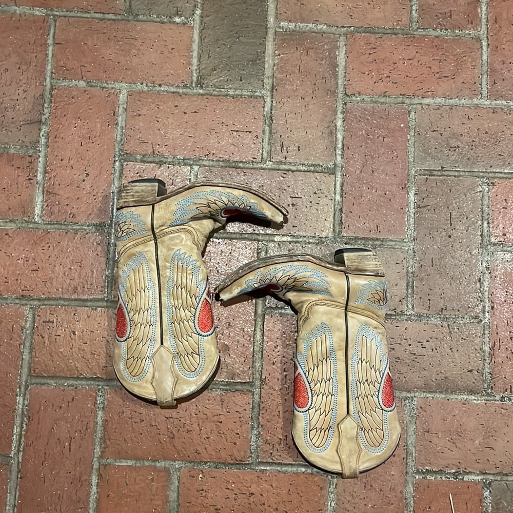 Corral West Cowboy Boots Heart & Wing Kids 3